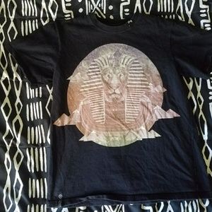 Black Egyptian Sphinx Tee Shirt